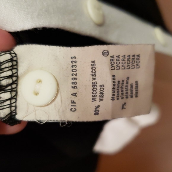 COTE FEMME Cardigan & Tank Top Set, Ultra soft & Stretchy 3/4 Sleeve Black White - Picture 6 of 7